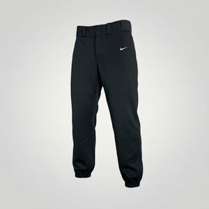 Nike Baseball Pants Kids Large Black Dri-FIT Reinforced Knee Performance Sports